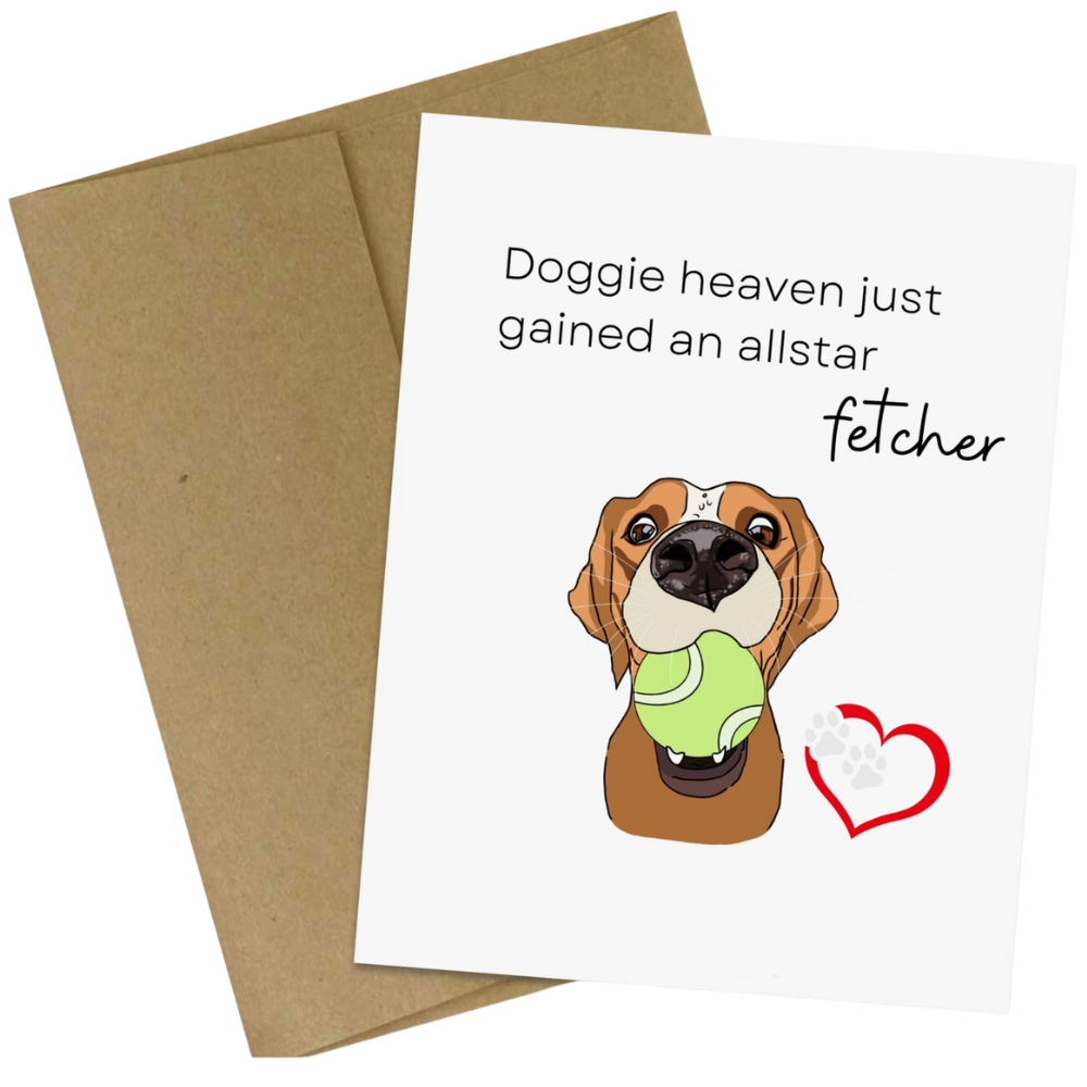Pet Loss Card Doggie Heaven