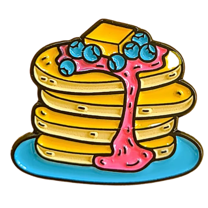Pansexual Pride Pancake Pin