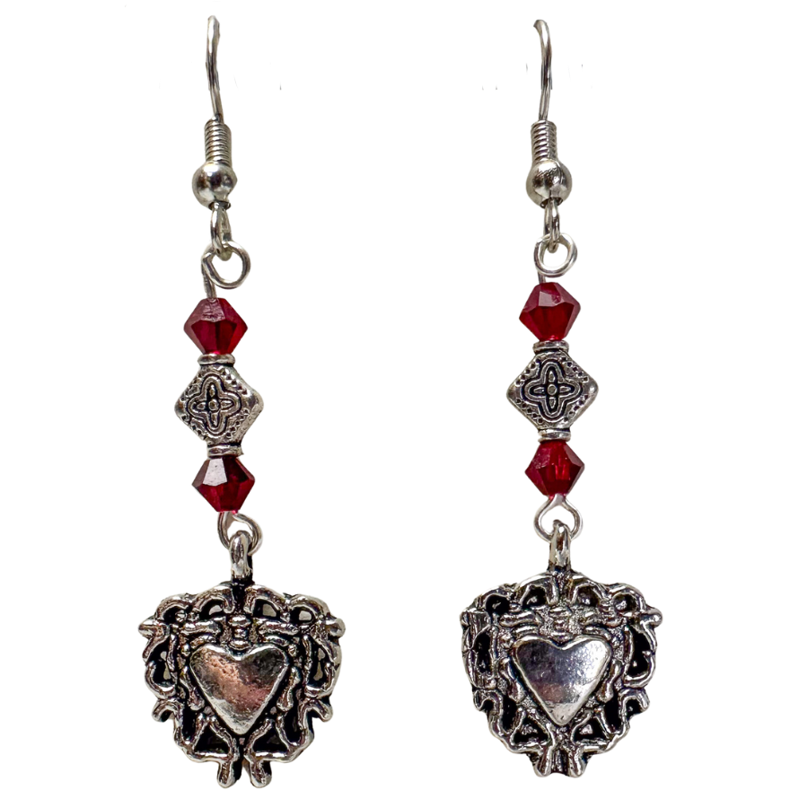 Hearts with Celtic Details Earrings