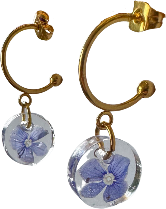 Lilac Gem Earrings