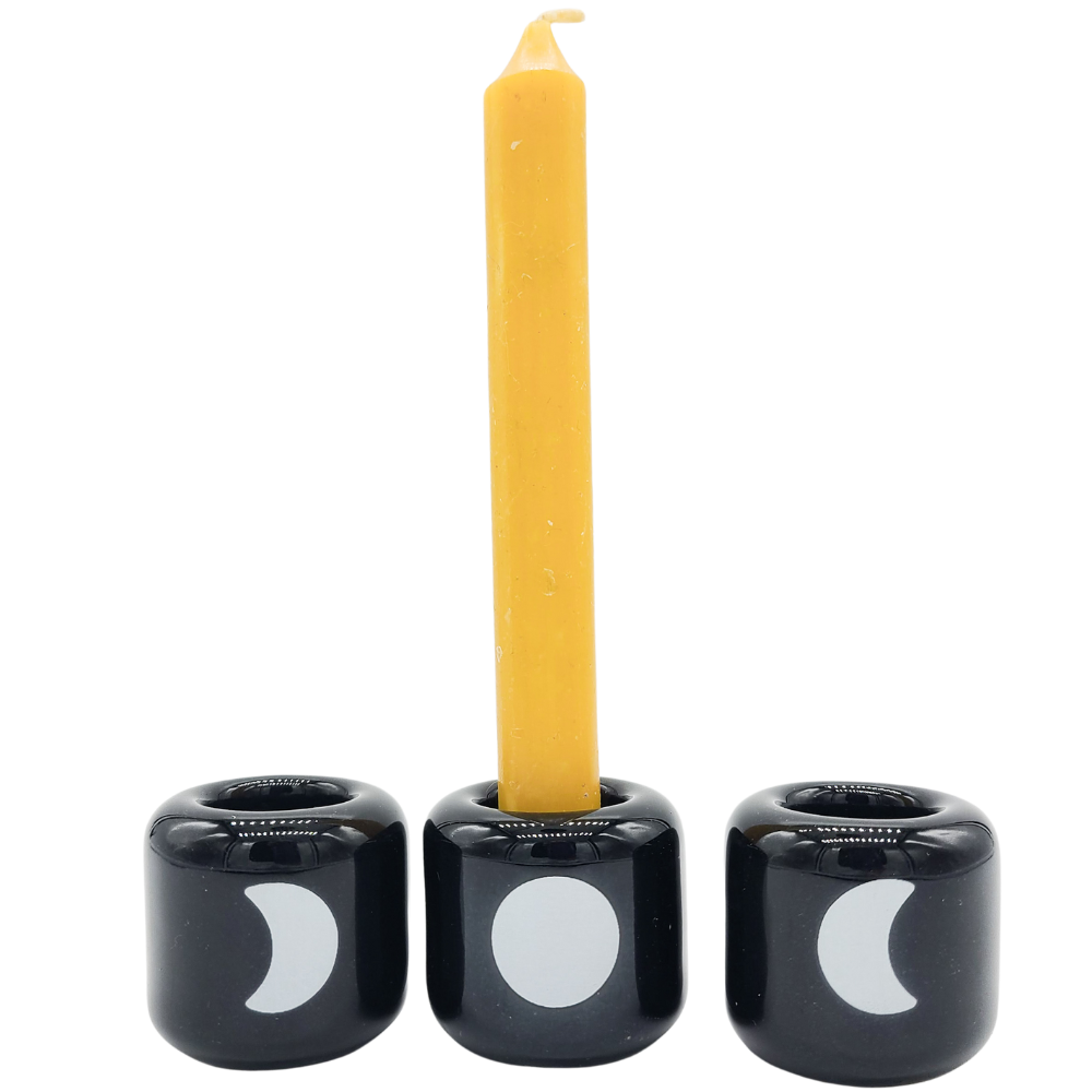 Moon Phases Chime Candle Holder Set