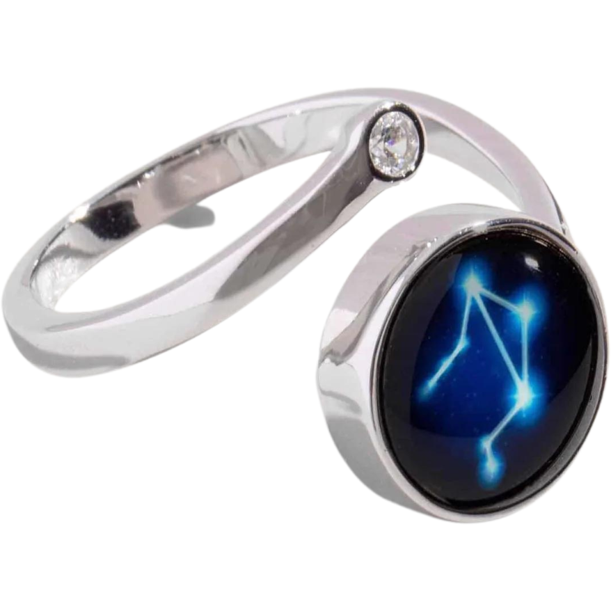Astral Spiral Zodiac Ring by Moonglow