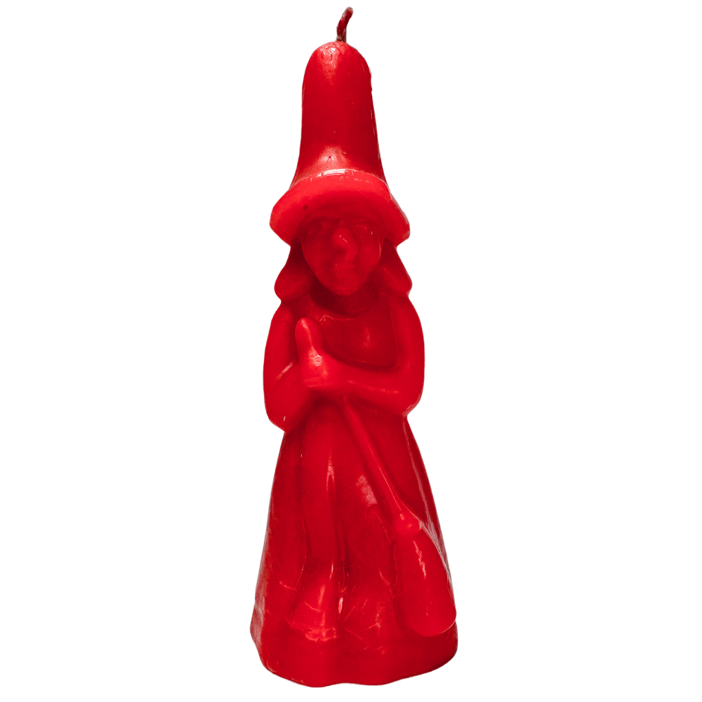 Red Witch Figure Candle