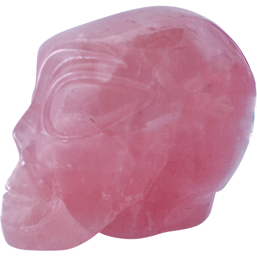 Rose Quartz Alien Head