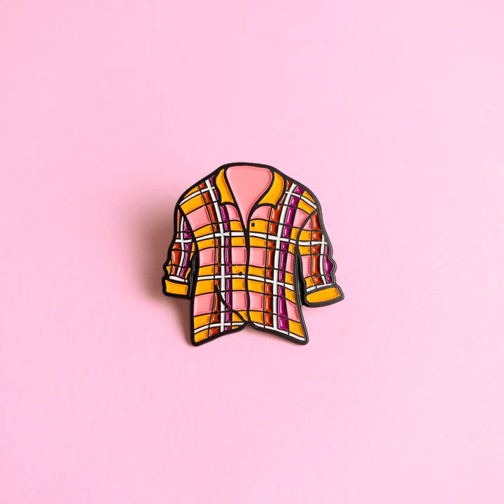 Lesbian Pride Flannel Pin