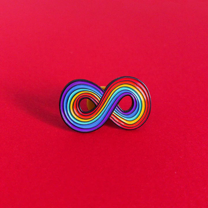 Infinity Rainbow Pin