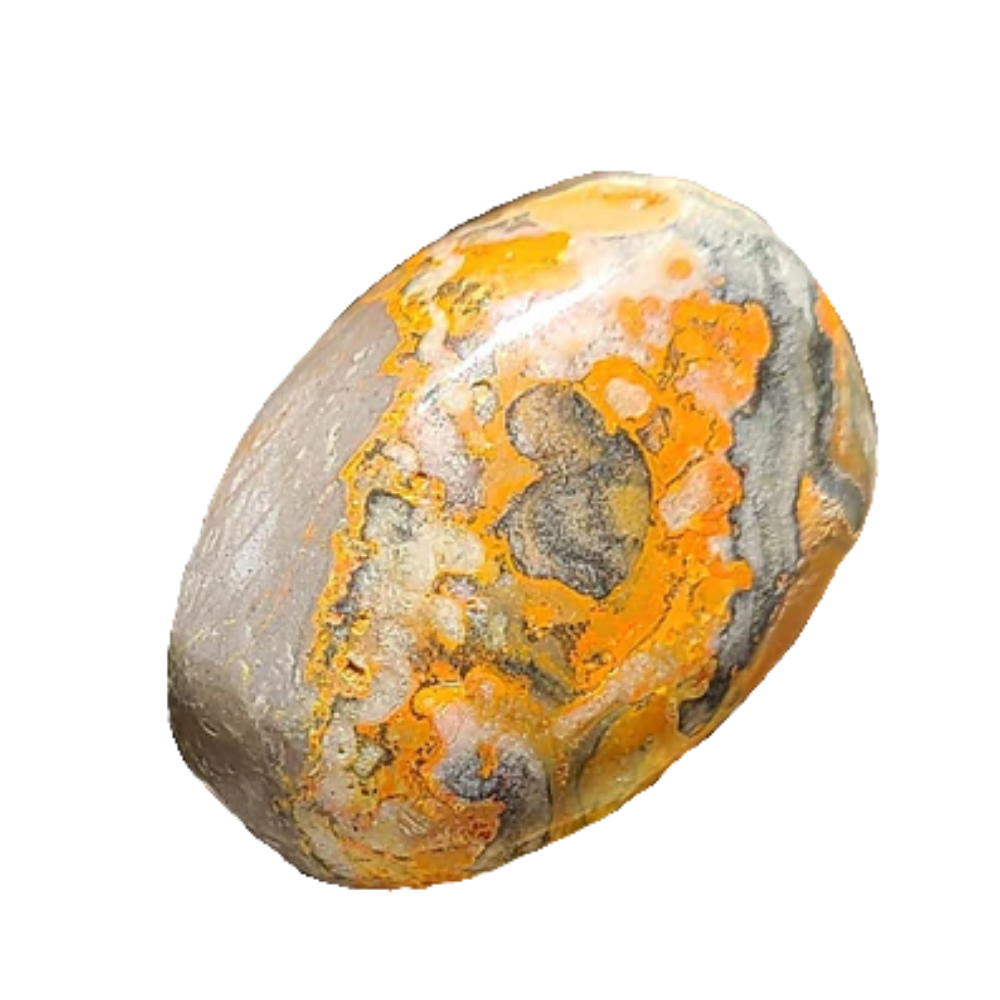 A piece of bumble bee jasper.