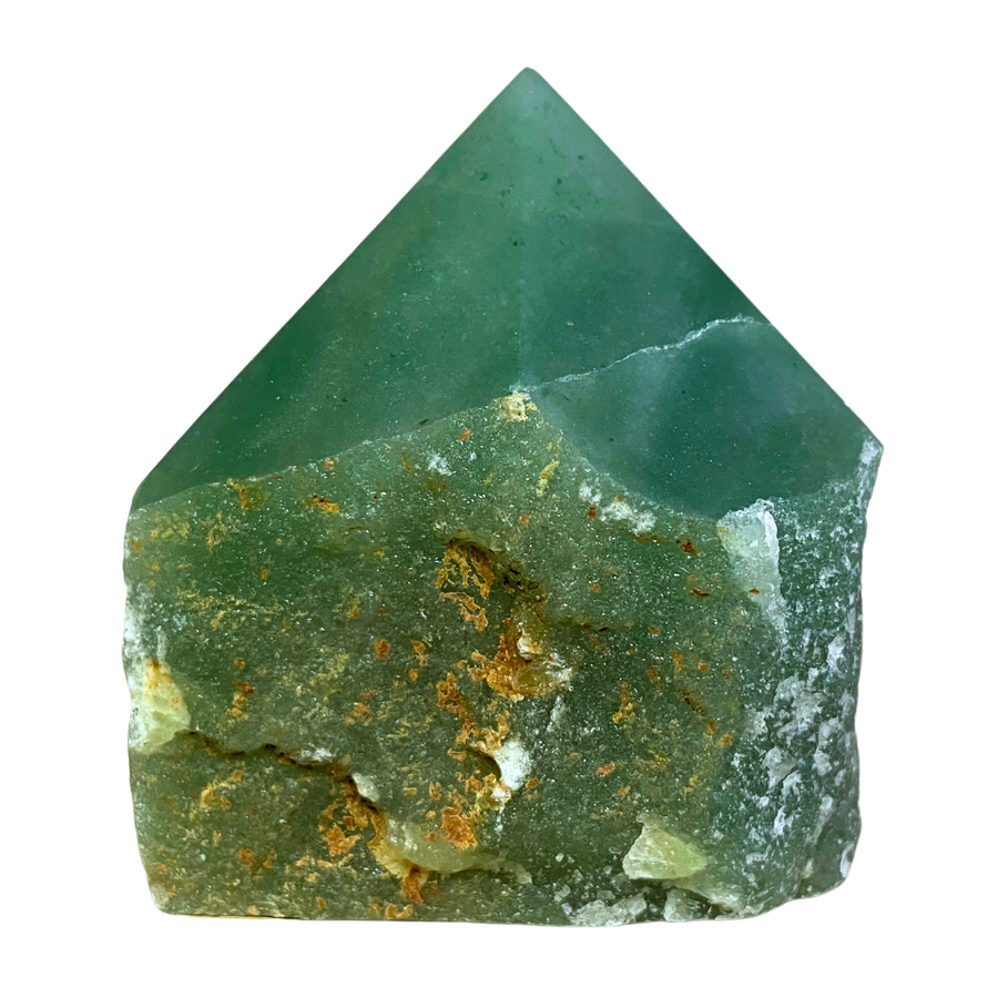 Top polish green aventurine point