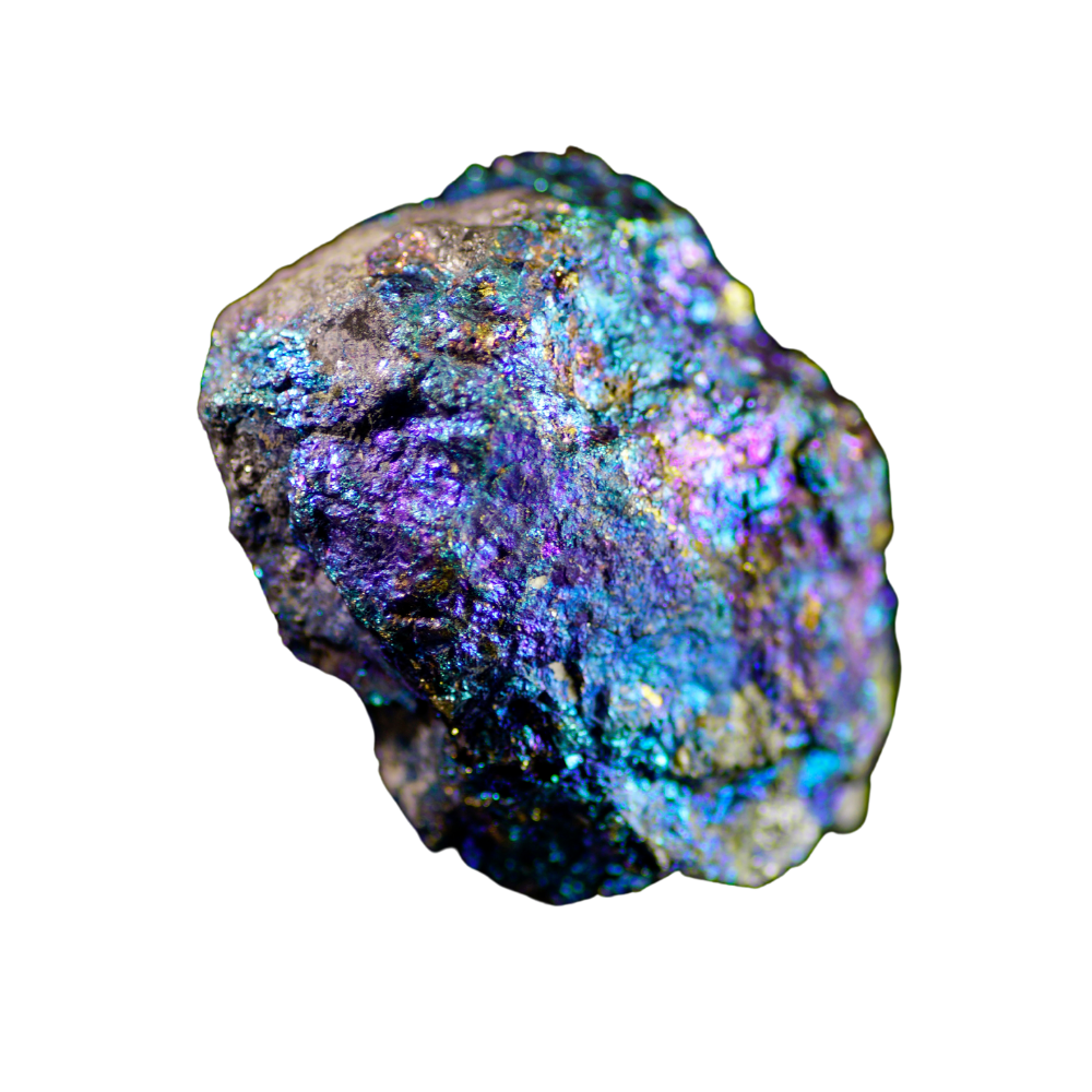A piece of peacock ore.