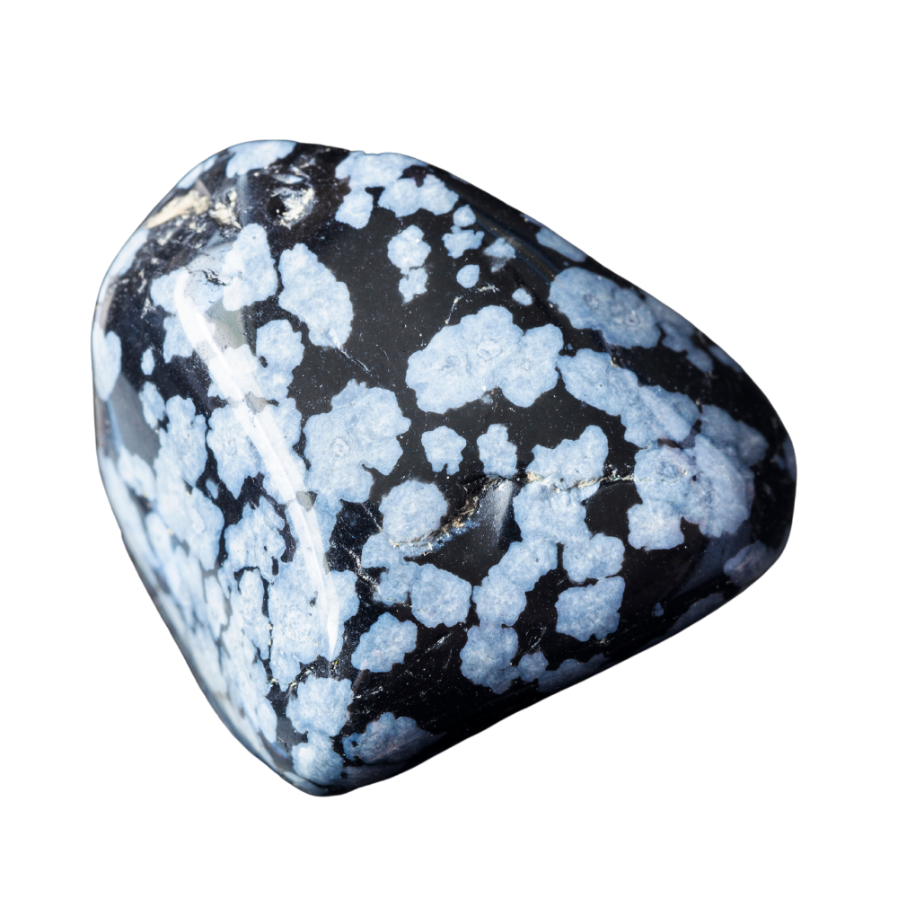 A piece of snowflake obsidian